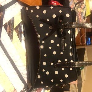 Kate Spade - black with white polka dots-